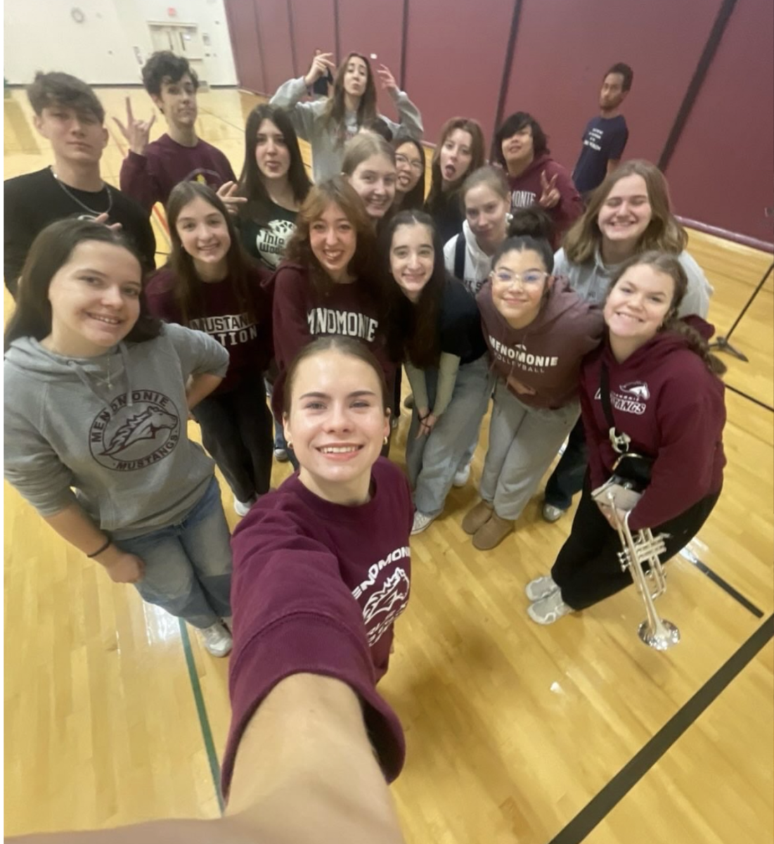 MHS Concert Chorus Members Getting Ready to Perform